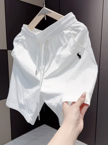 2025夏季新款男士休闲短裤宽松直筒运动速干沙滩裤美式百搭五分裤