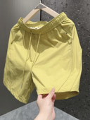 男士 时尚 休闲短裤 YYDS夏季 裤 拉链口袋速干潮牌运动裤 百搭四分裤 男