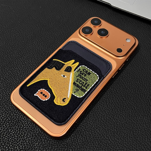 高级感刺绣马手机壳磁吸插卡包潮