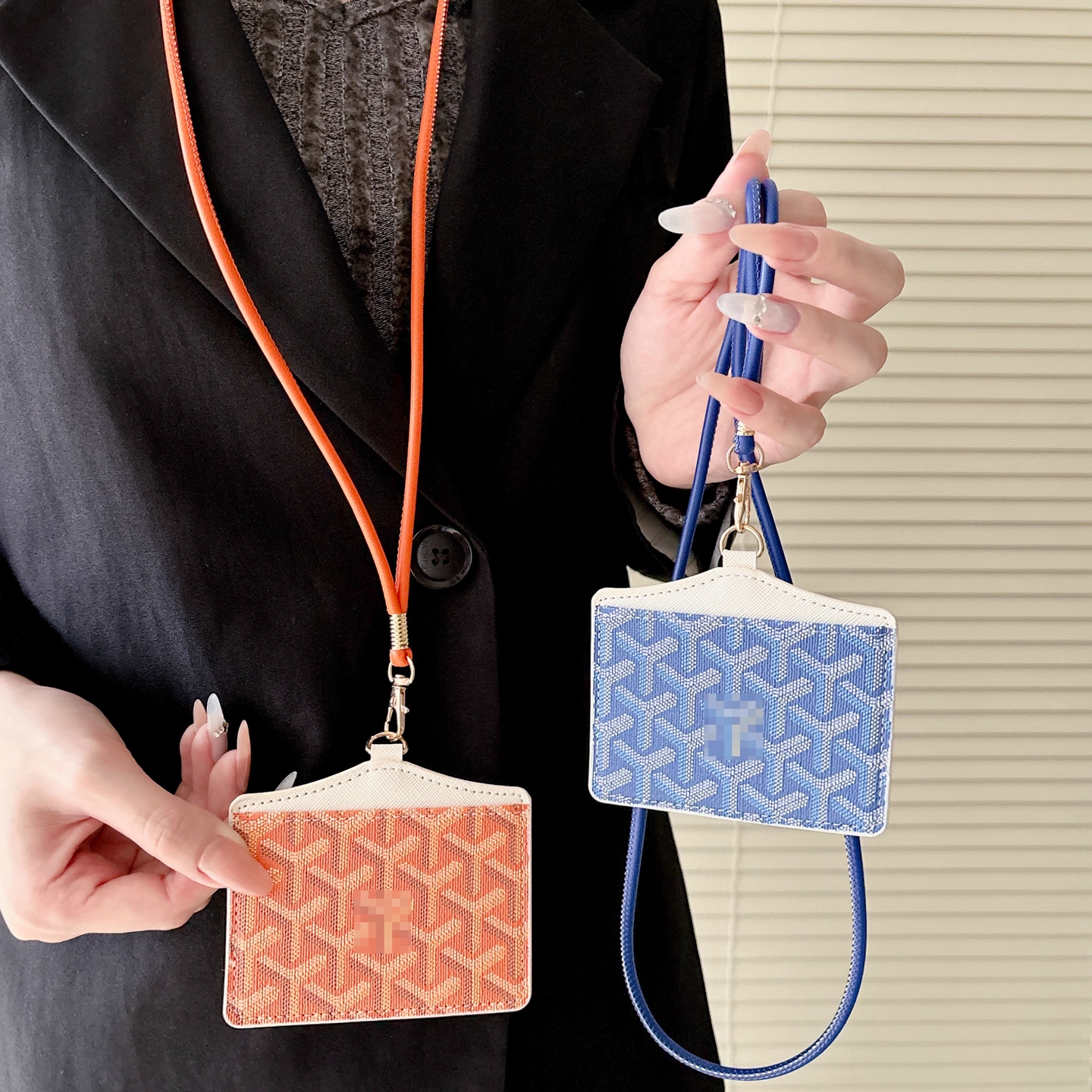 高级感潮牌横版狗牙工作证挂脖