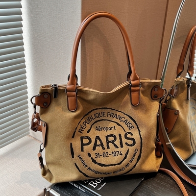 时尚手提2024新款休闲通勤托特包