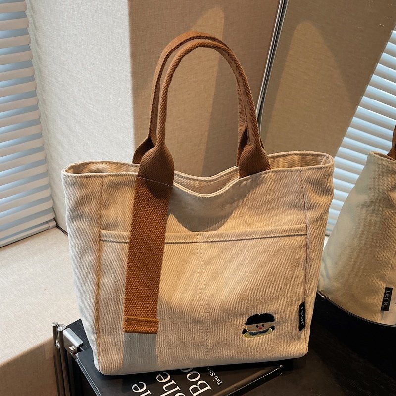 秋冬质感帆布包包女时尚小众上班通勤手提袋大容量妈咪手拎托特包,箱包皮具/热销女包/男包,托特包,淘宝优惠券,粉丝福利购,淘宝优惠卷