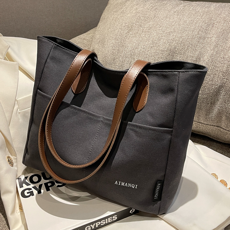 托特包帆布大容量大学生上课通勤