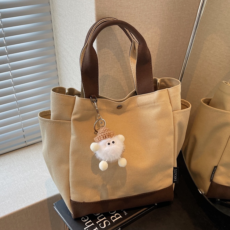 时尚手拎帆布托特包大容量通勤包