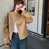 退货率低麂皮外套8899P135控188，女装短外套，2C182