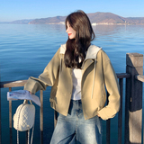 大货春款假两件休闲短外套5252P165控268，女装短外套，2C182