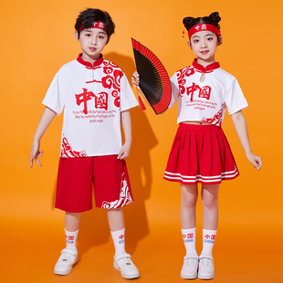 六一儿童演出服啦啦操幼儿园舞蹈班服小学生啦啦队运动会表演服