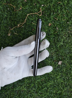 锆合金自制钢笔中性签字笔ll鱼雷实用版35mm尖bock6大容量笔芯