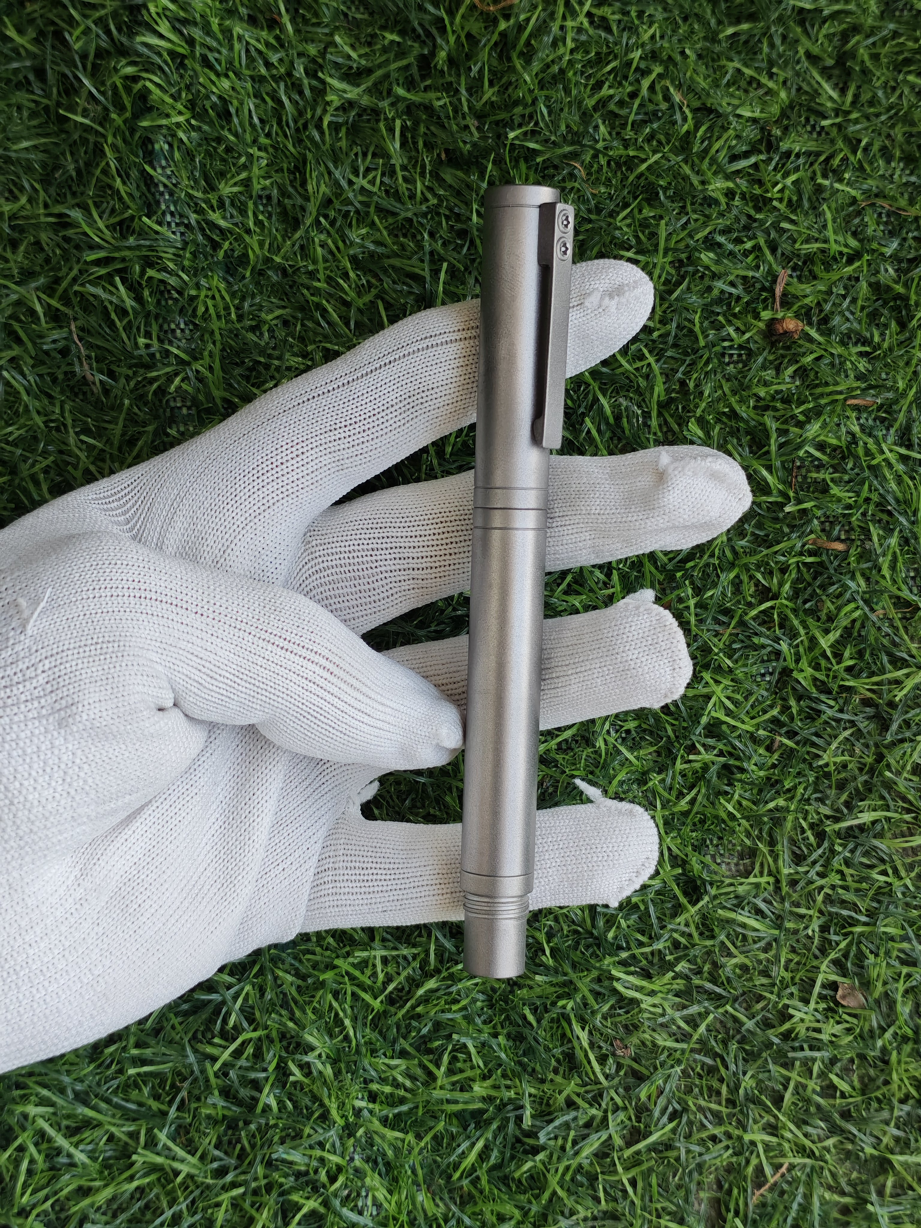 新长款钛合金轻型钢笔签字中性大容量芯特价款实用款磨砂金钻007