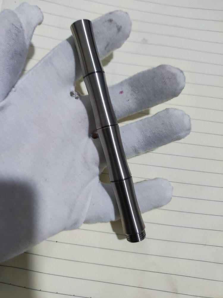 钛合金竹节笔口袋5号钢笔学生男士高档练字书法女生钛爱玩签字笔