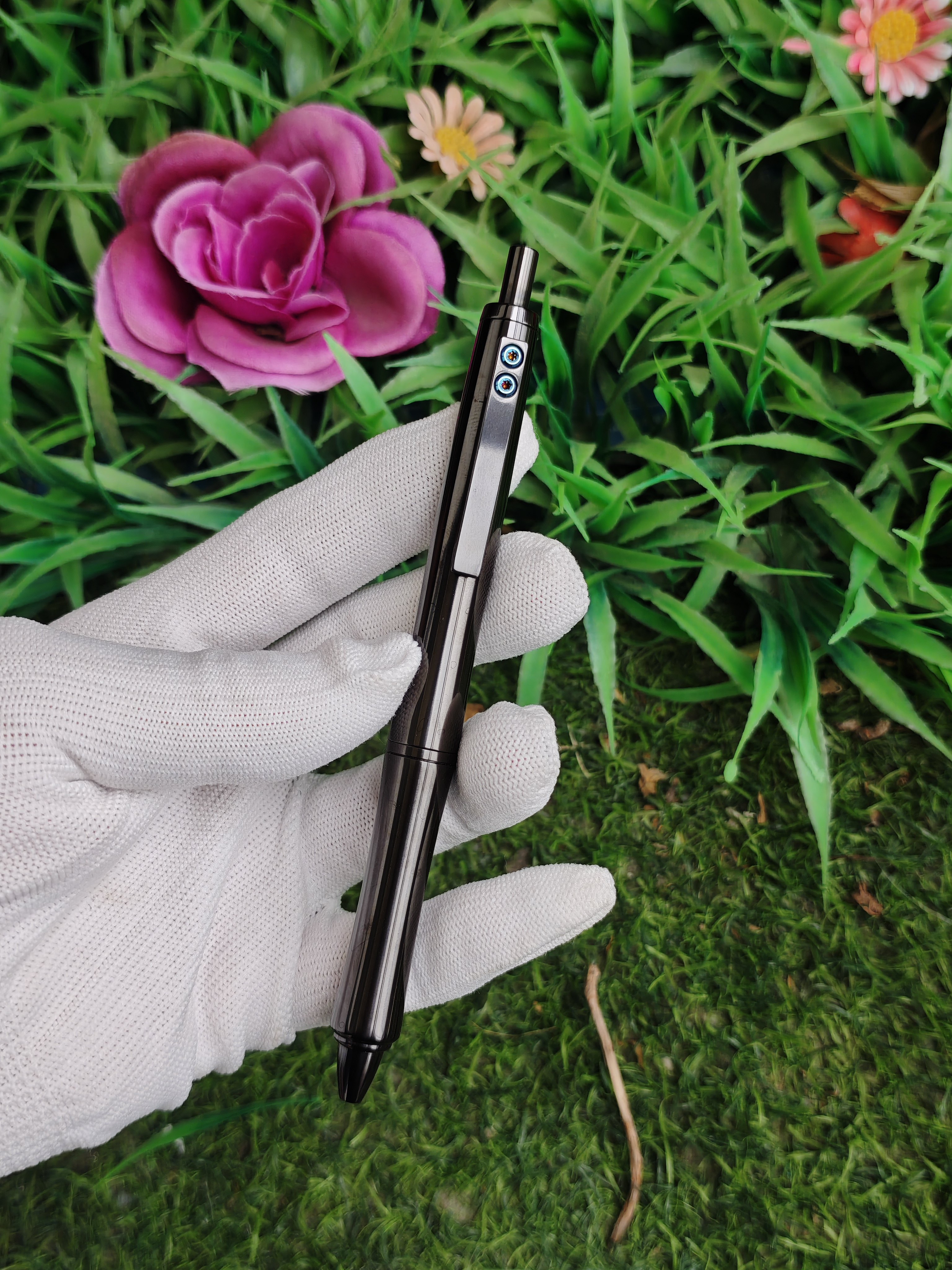新款锆合金笔妃百乐Dr.Grip使用g5笔芯比原版长和细1.5全金属按动