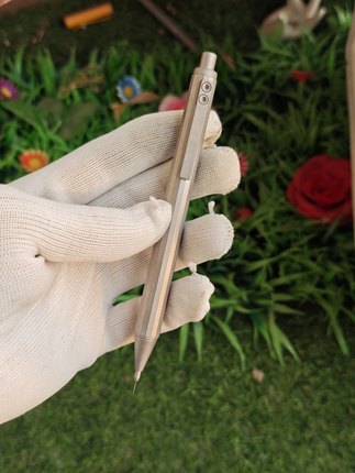 钛爱玩钛合金全金属0.5自动铅笔铅芯日本pg5内构15多面体粗重绝版