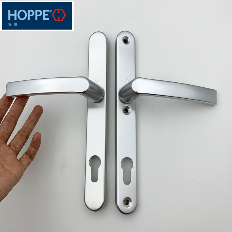 HOPPE德国进口好博门执手门把手92孔距断桥铝合金平开门锁拉手