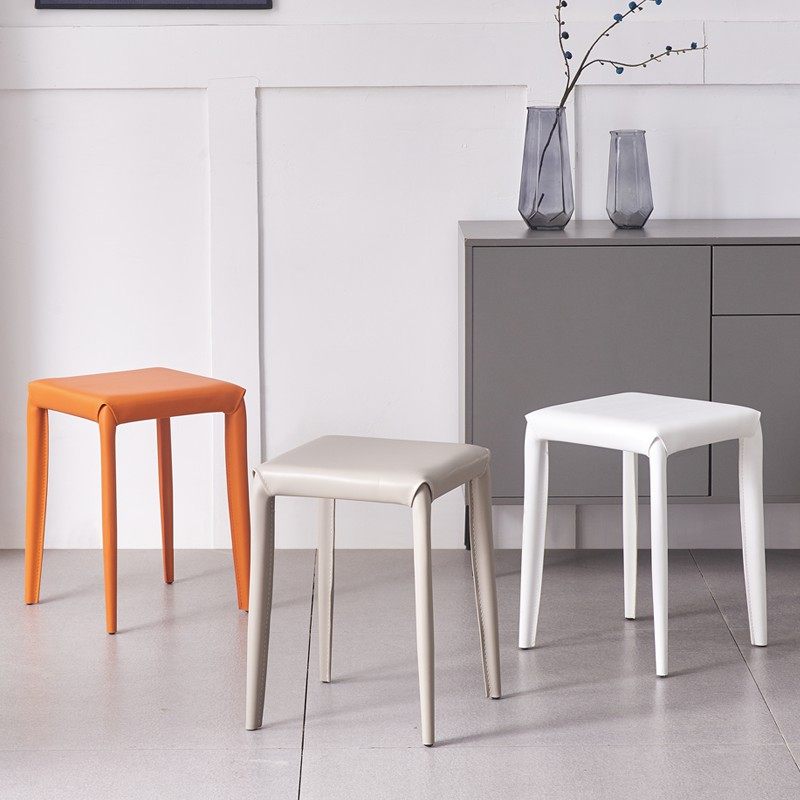 北欧风方凳家用现代简约轻奢马鞍皮凳子化妆可叠放网红ins风美式,住宅家具,其它凳子,淘宝优惠券,粉丝福利购,淘宝优惠卷