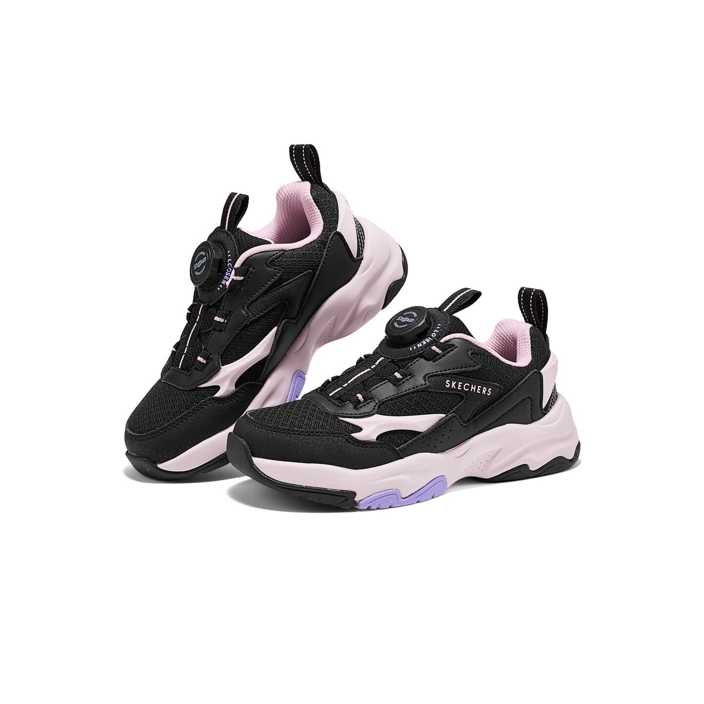 Skechers斯凯奇25新款女童舒适休闲百搭旋转钮休闲运动鞋319076L