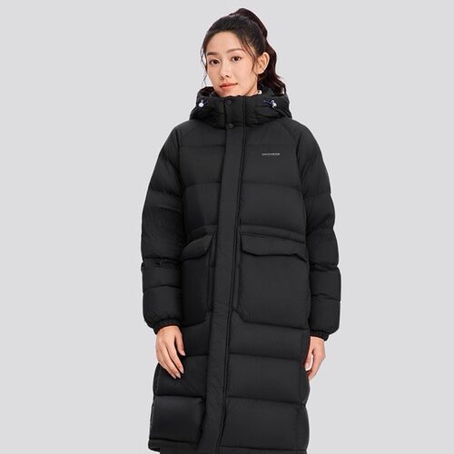 Skechers斯凯奇女款秋冬锁温无惧严寒保暖连帽羽绒服外套L425W017