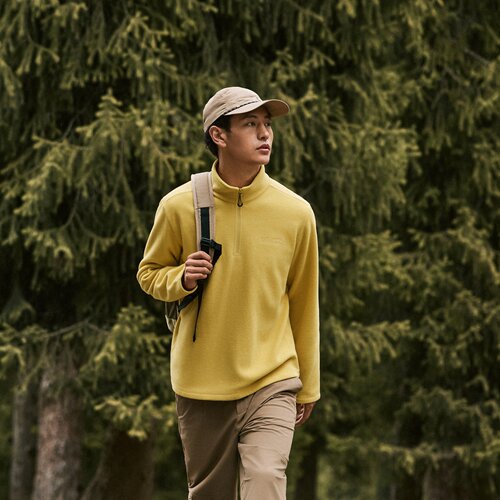 Skechers斯凯奇2025新款秋冬季男女加绒抗静电半开胸外套P425U039