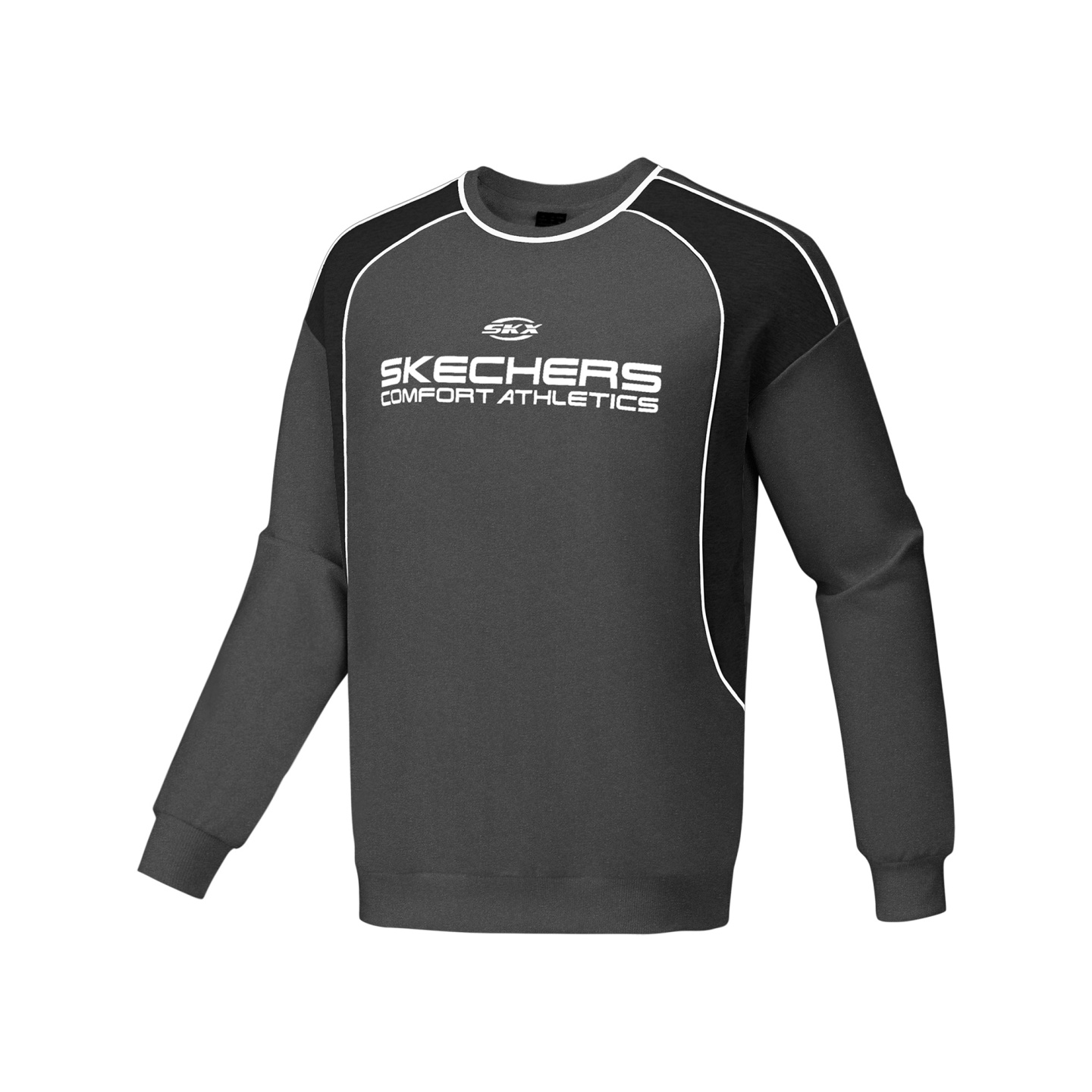 Skechers斯凯奇秋冬男女同款复古潮流时尚百搭针织卫衣P424U013