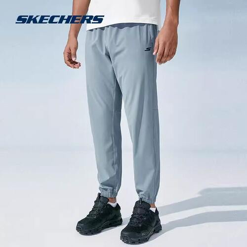 Skechers斯凯奇裤子春夏季男新款运动裤休闲裤梭织长裤P223M064