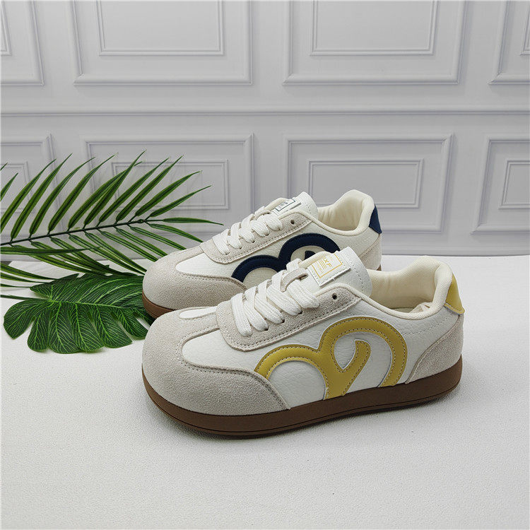 品牌撤柜2026春款复古德训鞋女内增高阿甘拼色休闲鞋显脚小平底鞋,女鞋,时尚休闲鞋,淘宝优惠券,粉丝福利购,淘宝优惠卷