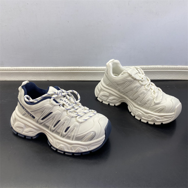 品牌撤柜2025冬季新款圆头厚底老爹鞋女系带增高休闲运动鞋百搭女,女鞋,时尚休闲鞋,淘宝优惠券,粉丝福利购,淘宝优惠卷