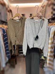 时尚 设计感别致吊带假两件针织衫 韩版 新款 百搭毛衣上衣 女2025春季