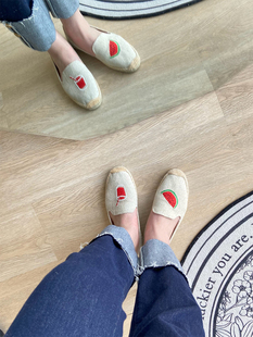 帆布鞋女款2025新款鞋子小众夏款季配裙子潮百搭学生一脚蹬包邮