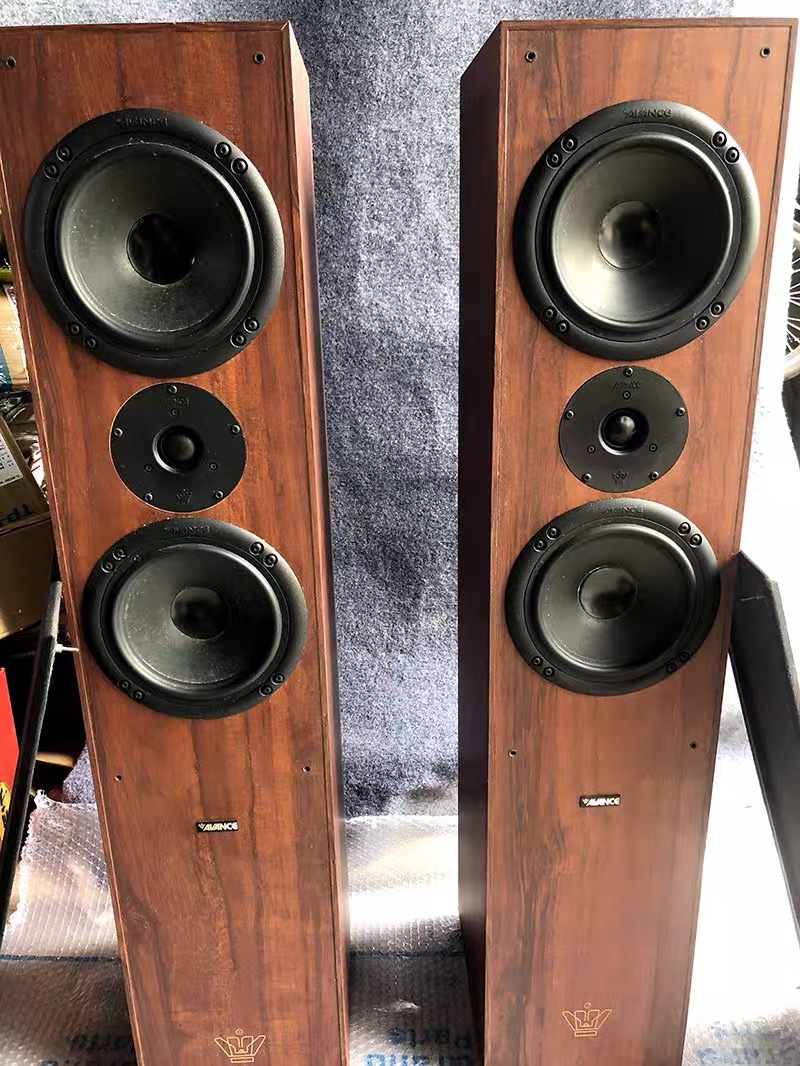 二手原装进口丹麦皇冠505威发双6.5寸的落地音箱发烧HIFI家用音响
