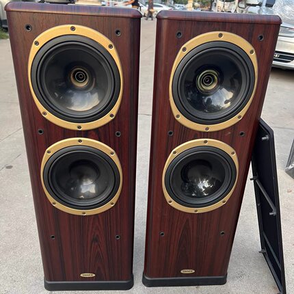 二手原装进口英国天朗637发烧8寸同轴落地音箱家用HIFI无源音响