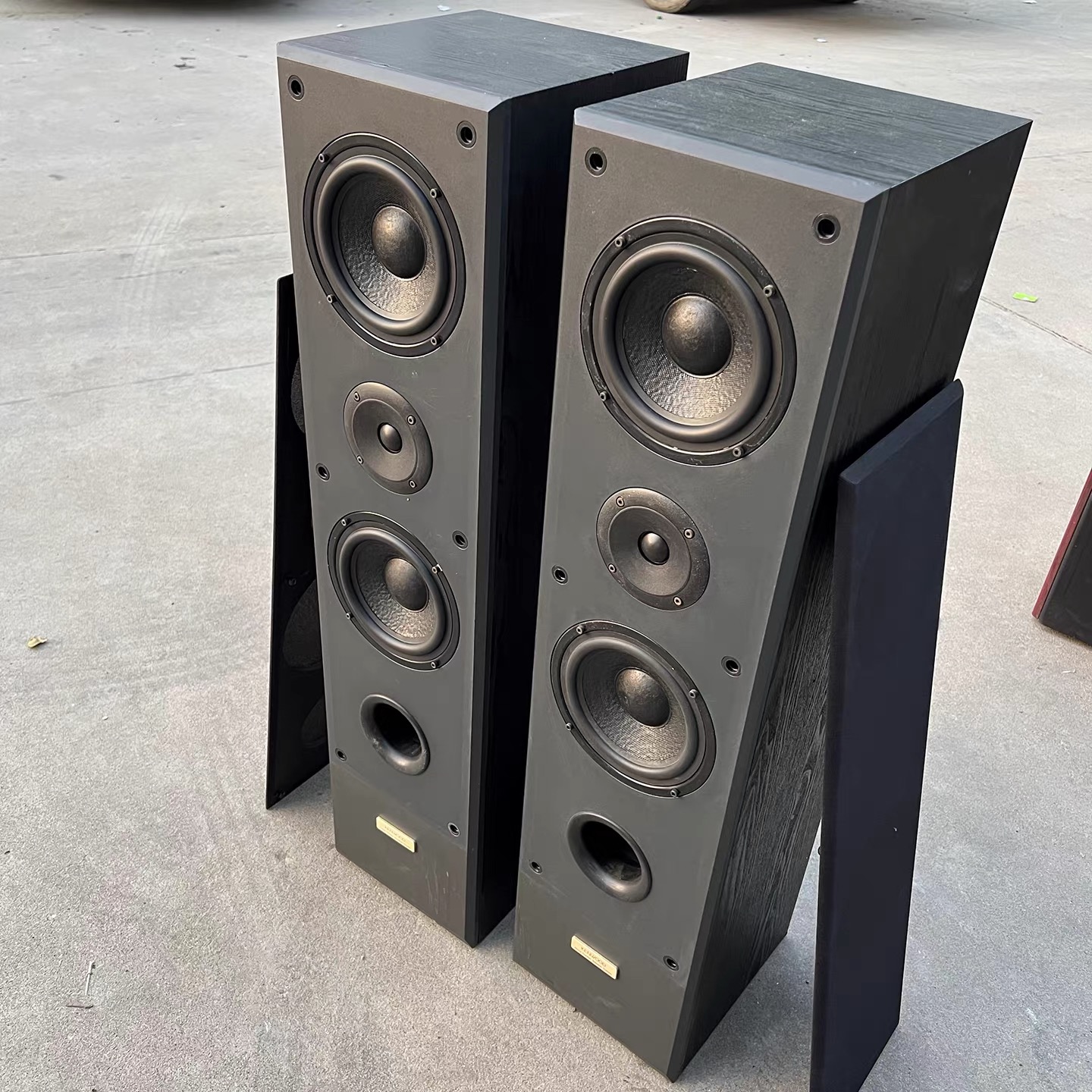 二手原装国产建伍KS-T335发烧双6.5寸落地音箱家用的HIFI无源音响