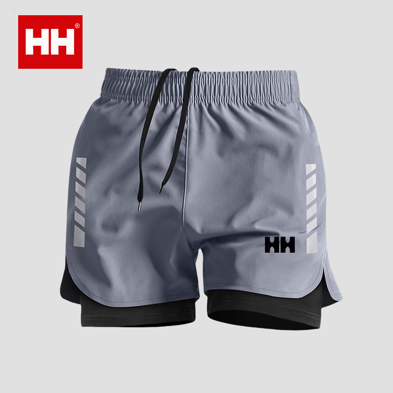 官方正品HH运动短裤男跑步专用三分裤田径训练马拉松裤子速干内衬