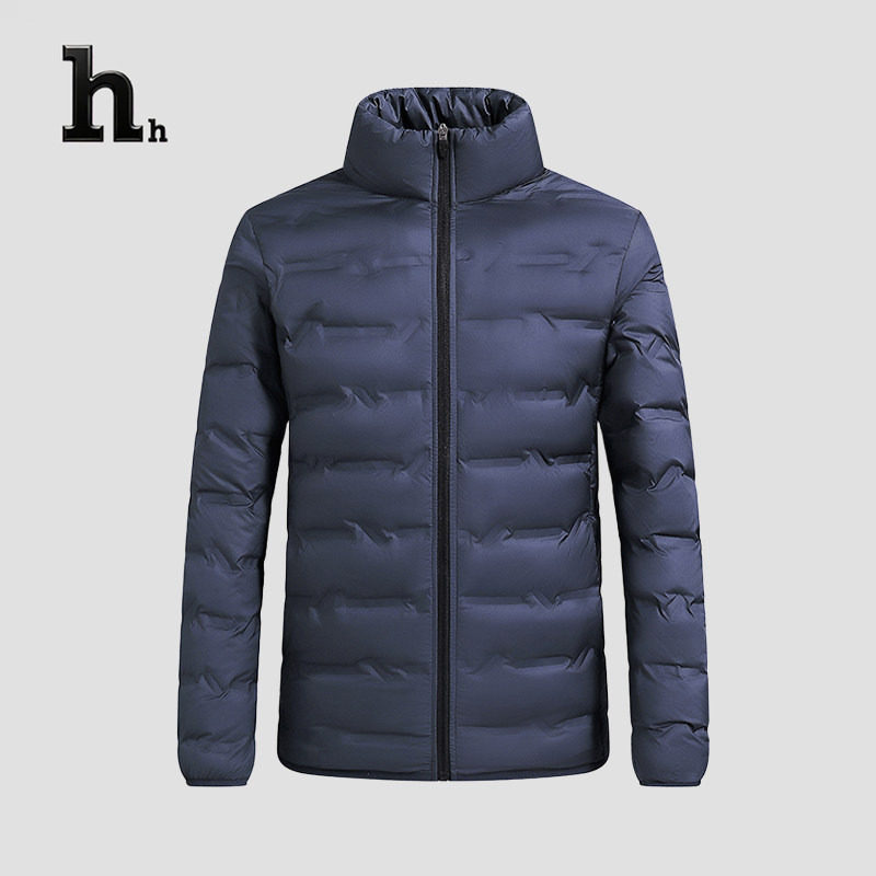 正品HH石墨烯羽绒服男款2025新款秋冬季保暖超轻薄款立领外套