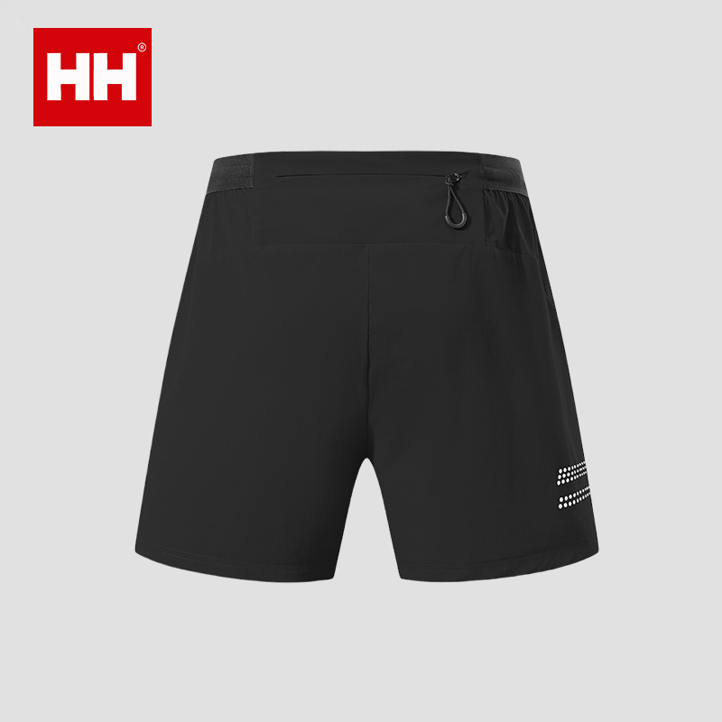 官方正品HH四分裤男款夏季健身运动短裤带内衬跑步可放手机速干裤