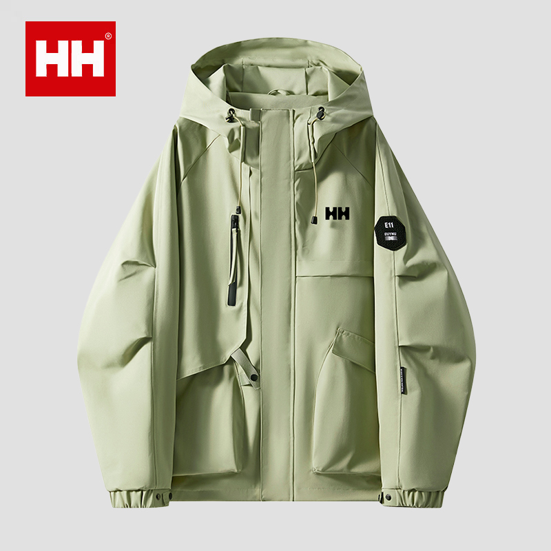 官方正品HH冲锋衣女三合一2025新款户外防风防水加厚外套登山服男