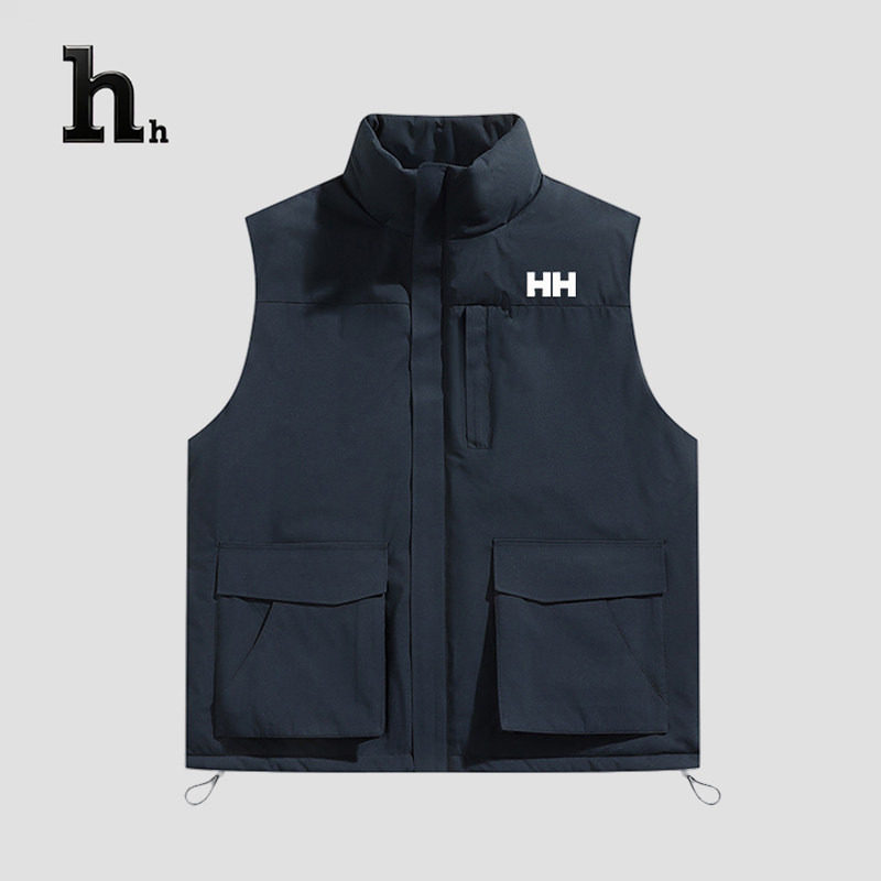 官方正品HH美式工装羽绒棉马甲男女潮流冬季加厚立领情侣棉服坎肩