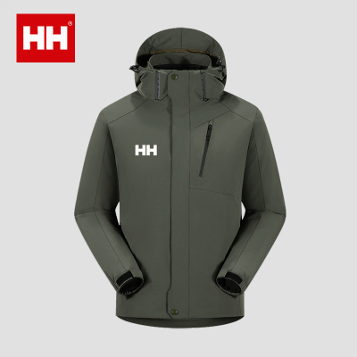 官方正品HH羽绒服男情侣三合一冲锋衣冬季白鸭绒净面保暖羽绒外套