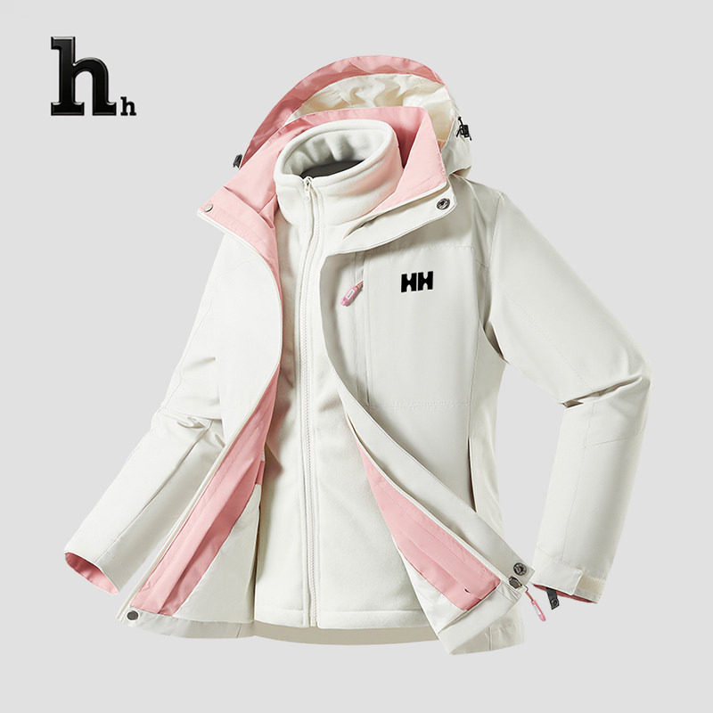官方正品HH户外冲锋衣男款三合一外套新款春秋情侣款滑雪登山服女