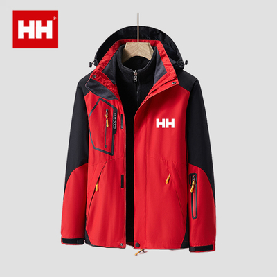 官方正品HH秋冬冲锋衣三合一户外抓绒衣女加厚登山服男保暖防寒服