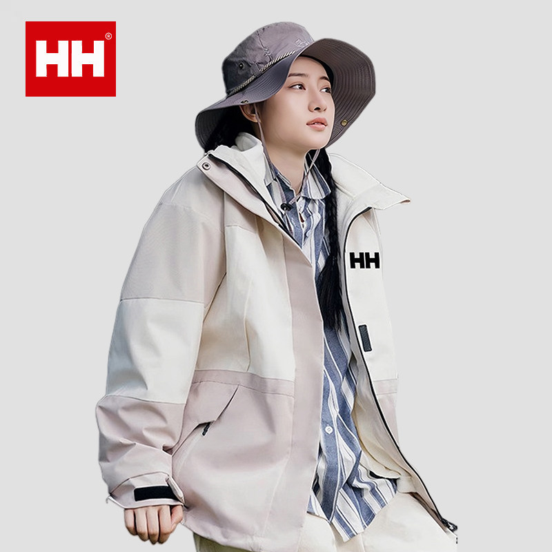 官方正品HH冲锋衣三合一男女同款户外防风防水机能户外登山服外套