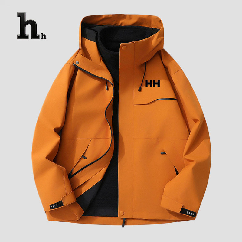 正品HH冲锋衣三合一男女秋冬外套可拆卸两件套徒步野营登山服