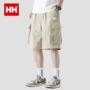 官方正品HH美式工装短裤男士夏季宽松休闲裤子运动篮球体育五分裤