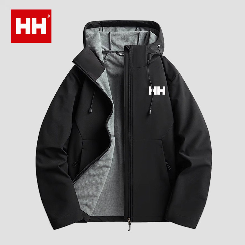 官方正品HH单层冲锋衣外套男女春秋季防风防水加绒加厚夹克登山服