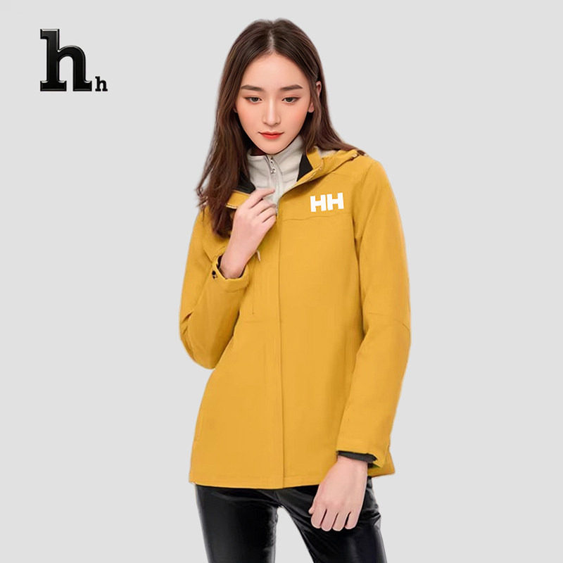 正品HH冲锋衣男女三合一两件套秋冬季户外防风防水可拆卸外套