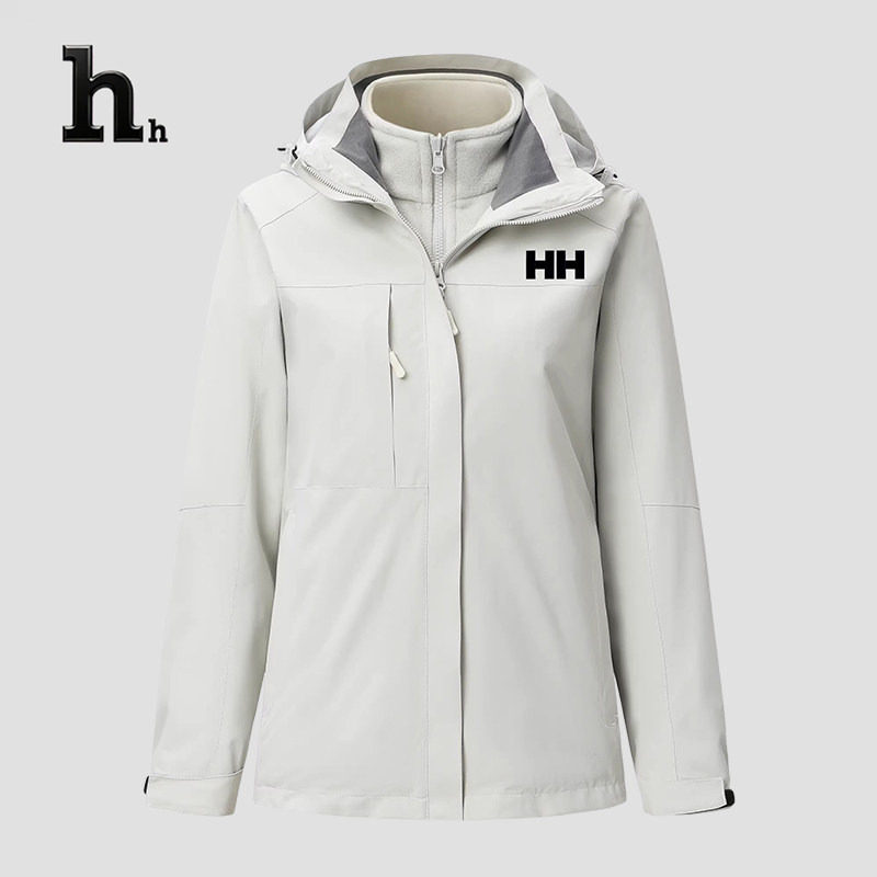 正品HH冲锋衣男女秋冬季三合一两件套户外防风防水可拆卸外套