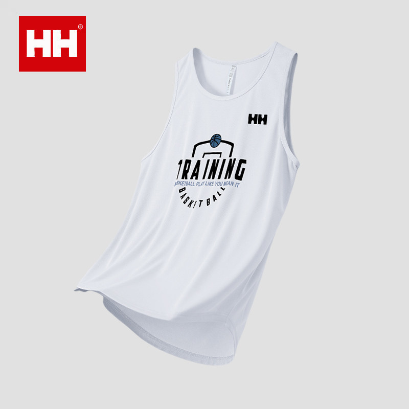 正品HH美式无袖打篮球服速干背心跑步健身坎肩排汗透气训练服