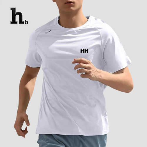 正品HH速干衣男士跑步马拉松短袖t恤季薄款冰丝上衣半袖健身