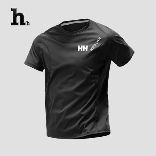 正品HH运动t恤男士薄款冰丝透气速干夏季跑步训练服短袖宽松