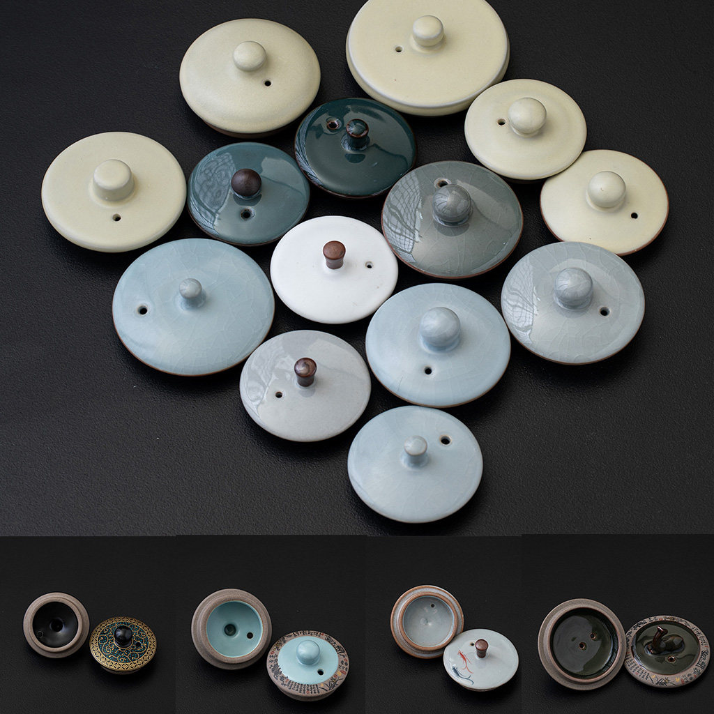 配盖子家用亮光白瓷哥窑汝窑开片草木浅灰粉青茶壶盖子一个装配件,餐饮具,马克杯盖,淘宝优惠券,粉丝福利购,淘宝优惠卷