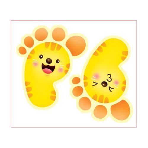 韩国浴室卫生间瓷砖防滑贴幼儿园楼梯地板补洞贴夜光脚丫装饰贴纸,家居饰品,防滑贴,淘宝优惠券,粉丝福利购,淘宝优惠卷