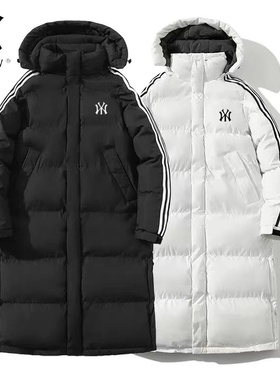 品牌长款2025新款羽绒棉服女过膝加厚防寒棉袄冬季棉衣保暖外套男